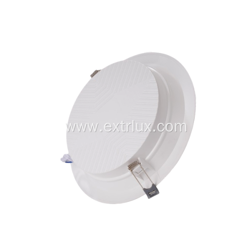 LED Plastic Recessed Round Anti-glare Downlight 12W